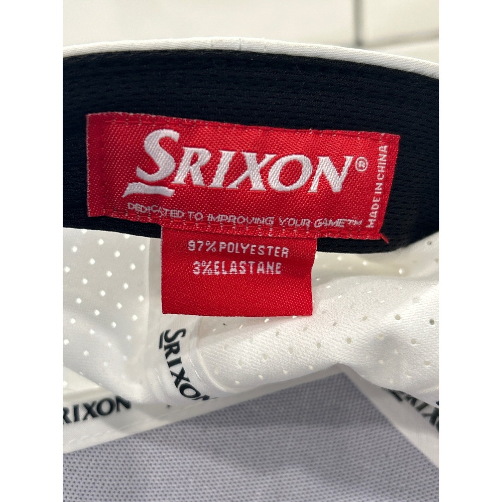 Srixon Golf Hat Men's OSFA White Perforated Performance Snapback Cap Golf - Picture 5 of 8